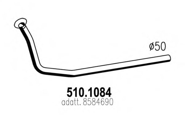 ASSO 510.1084 Exhaust Pipe